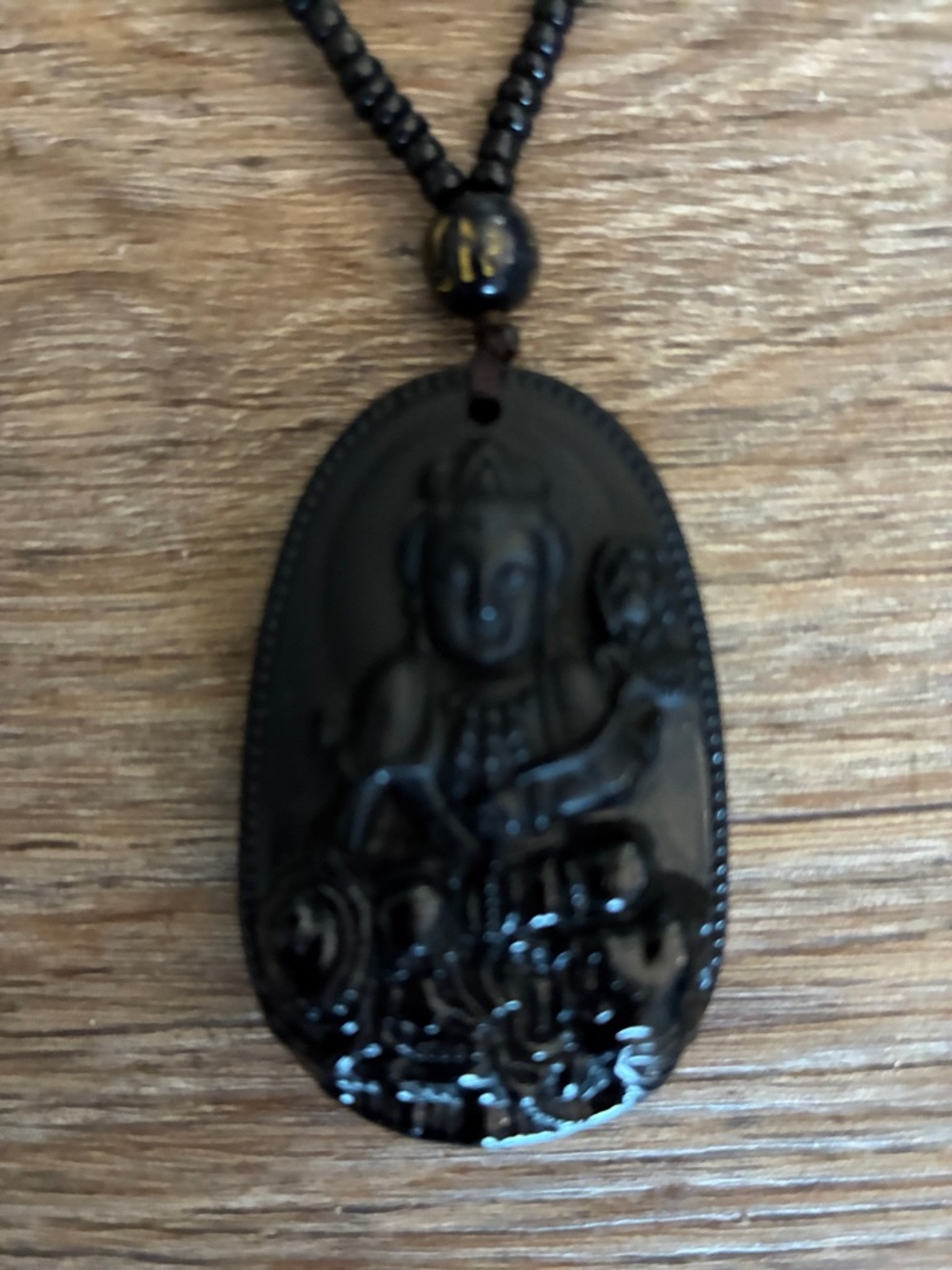 Buddha Black necklace